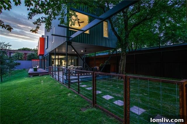 Close-up of Modern Exterior Materials