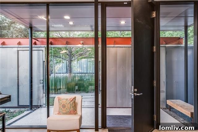 Modern Interior Dining Space with Unique Chandelier