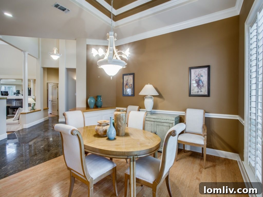 Exterior view of 824 Timber Ridge Drive, showcasing lush landscaping and architectural details