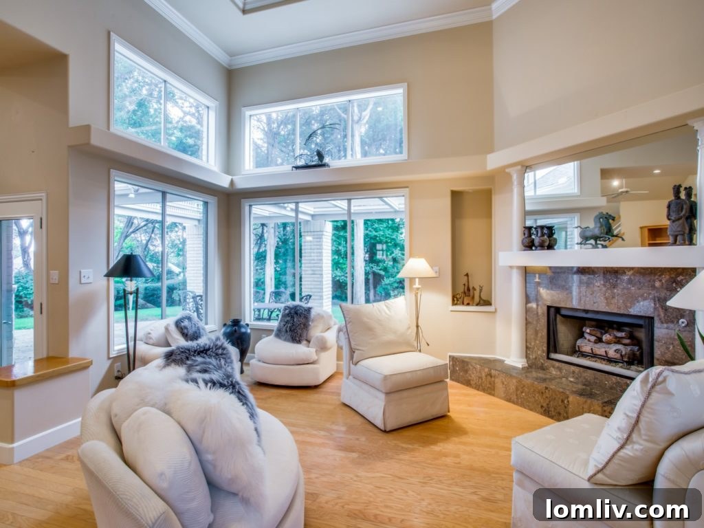 Side perspective of the contemporary residence at 824 Timber Ridge Drive, Cedar Hill