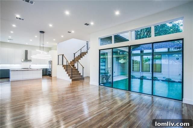 Modern Dining Area with Expansive Windows