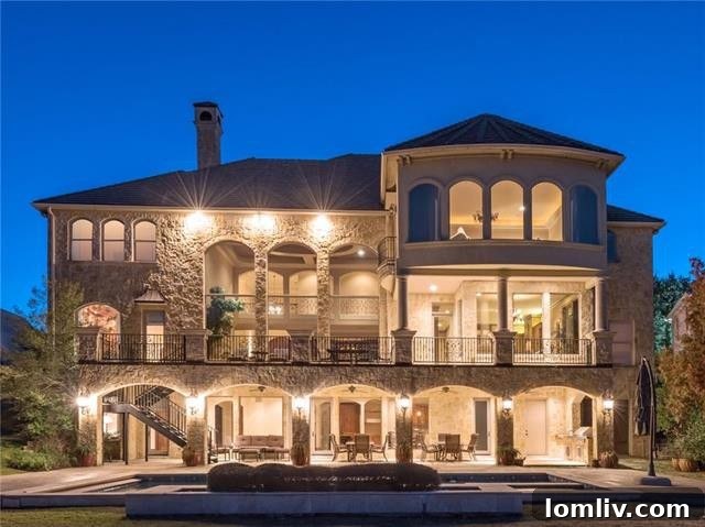 Stunning exterior view of a luxury home in Las Colinas, DFW