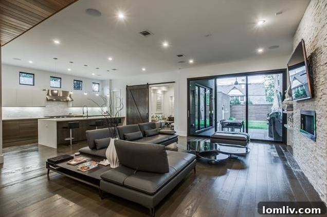 Sleek modern kitchen with high-end appliances