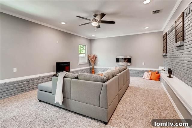 Spacious secondary bedroom with fresh paint and new carpeting