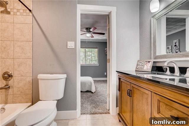 Architectural detail of the house exterior showcasing its updated design