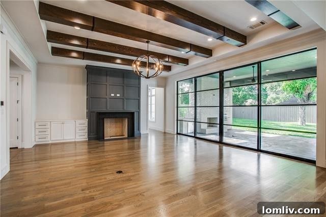 Elegant entryway of the custom-built residence at 4539 Irvin Simmons Dr.