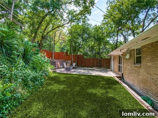 Side view revealing the split-level architecture