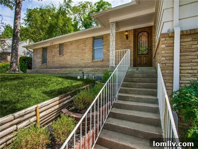 Oak Cliff Midcentury Gem: Kiest Park Nature Steps Away 5 Bright dining area featuring a teal accent wall