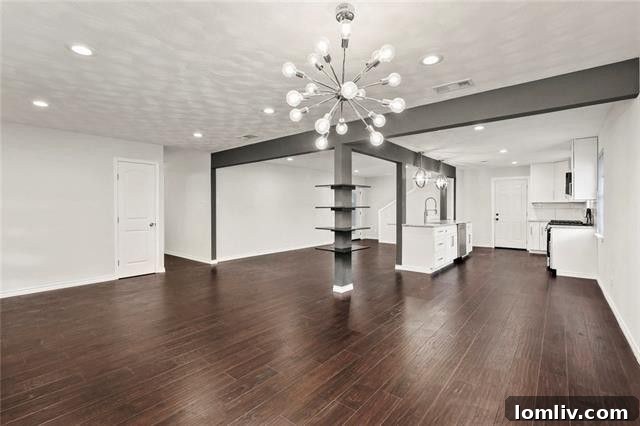 Open Concept Living and Dining in East Dallas Home