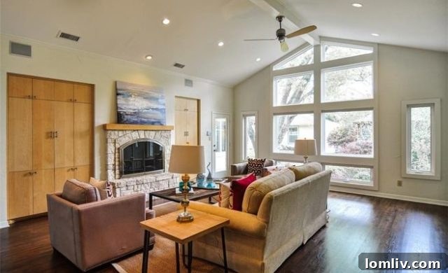 A modern and airy kitchen in the updated home at 6826 Stichter Ave, ideal for family meals.