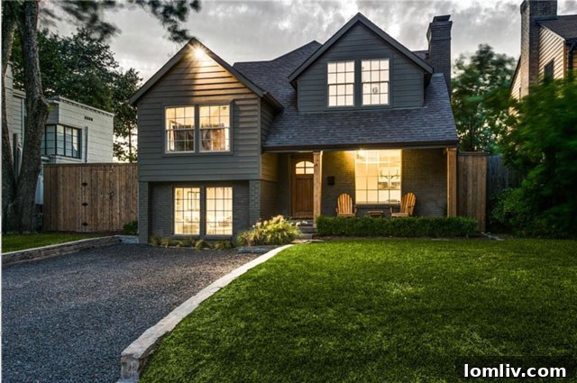 Cochran Heights Renovated Homes Luxury or Bargain 7 Modern Transitional Home Exterior 5107 Pershing Street Dallas