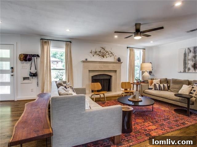 Spacious Dining Area with Hardwood Floors