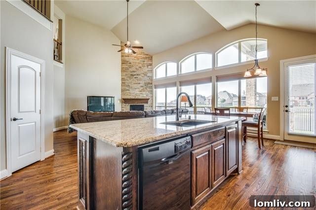 View of the dining area adjacent to the kitchen, offering a seamless flow for entertaining guests.