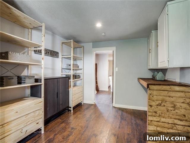 Functional Utility Area with Storage and Workspace Potential