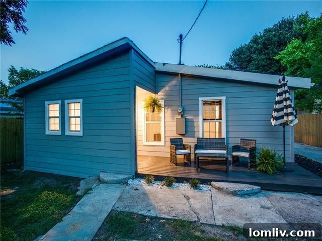 Backyard Oasis with New Wood Deck
