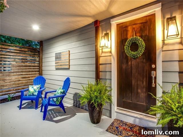 Updated Oak Cliff Craftsman, Moments from Bishop Arts 6 Landscaped Front Yard and Porch of North Oak Cliff Home