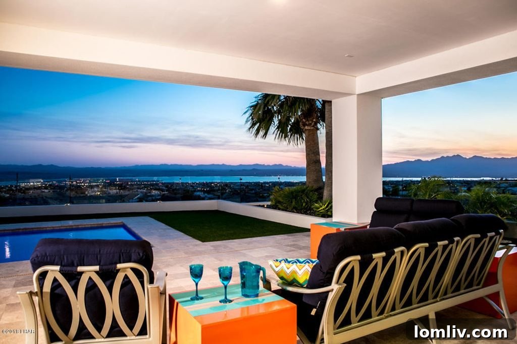 Experience unparalleled luxury at 3285 Crestwind Drive, a stunning Lake Havasu City home with breathtaking views. This architectural masterpiece is currently available for $1.425 million.