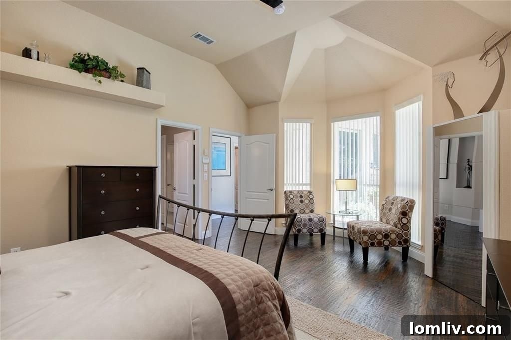 Downstairs Master Suite with Sitting Area