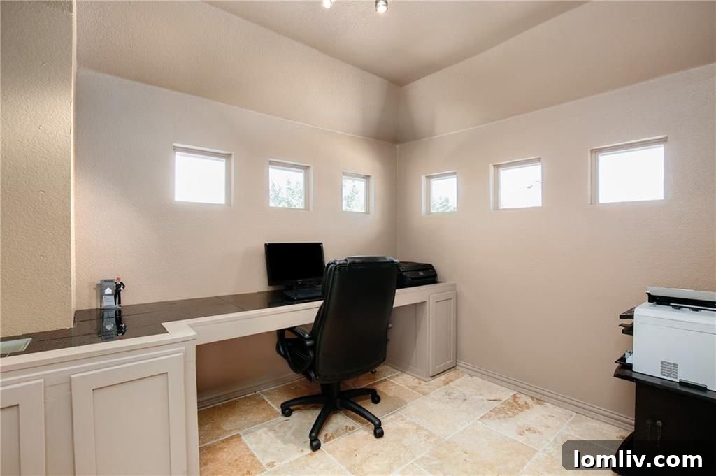 Second Study/Home Office Upstairs