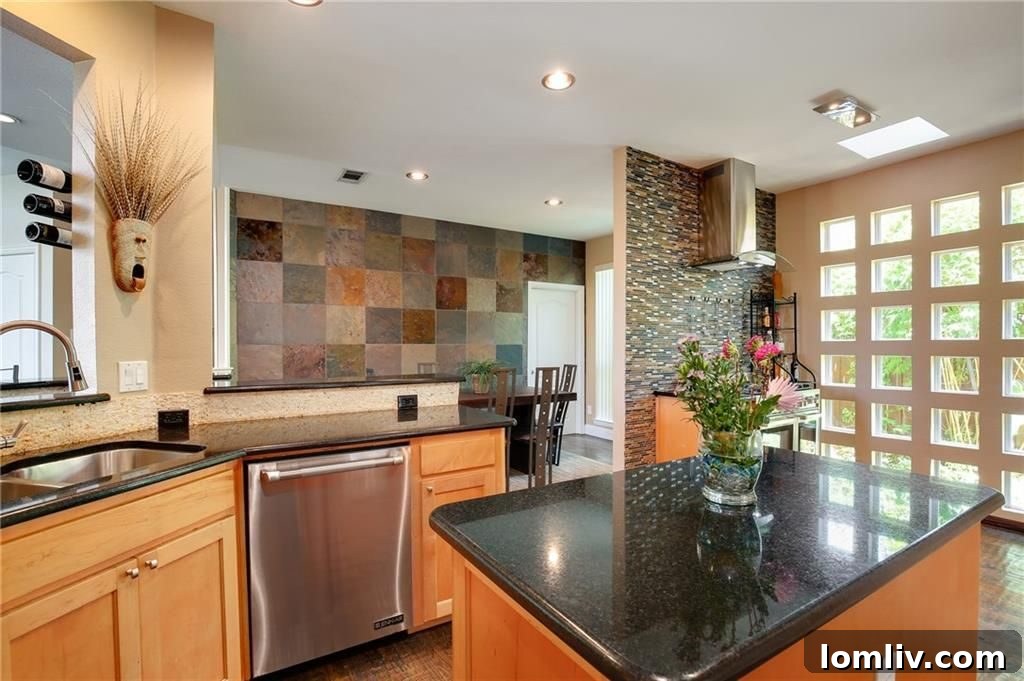 Kitchen Island and Prep Space