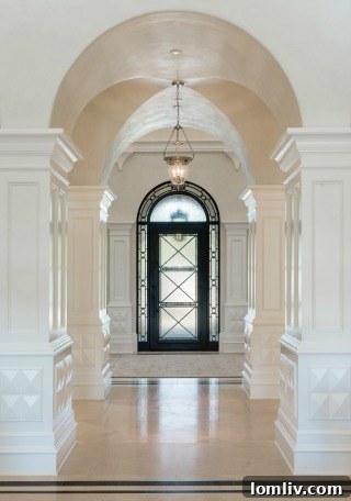 Custom Home Foyer Design