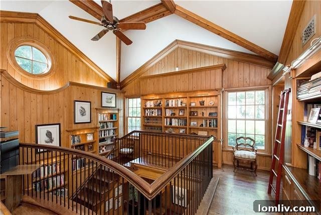 Elegant Library Seating Area
