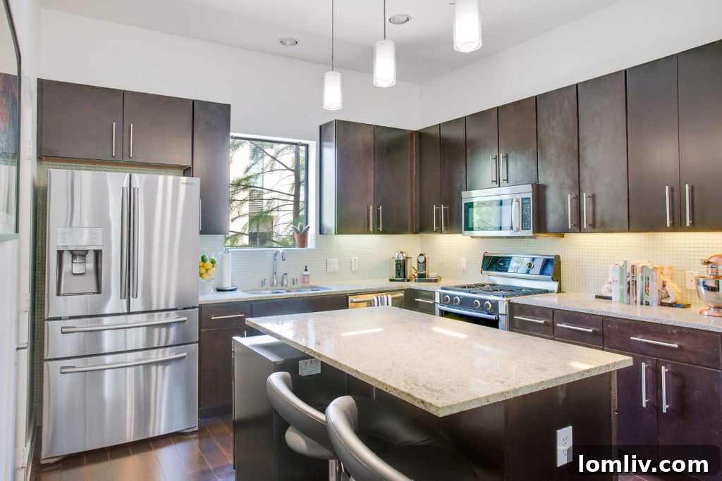 Modern Kitchen and Open-Concept Living at 4111 Newton Townhome