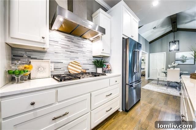 Modern White Kitchen Dallas