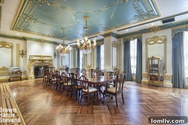 A stunning view of a grand Upper East Side townhouse facade, showcasing its classic architectural details.