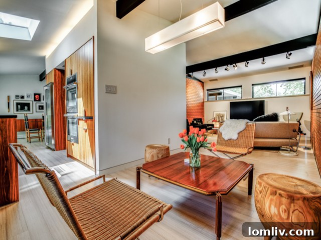 Comfortable and stylish living area with natural light