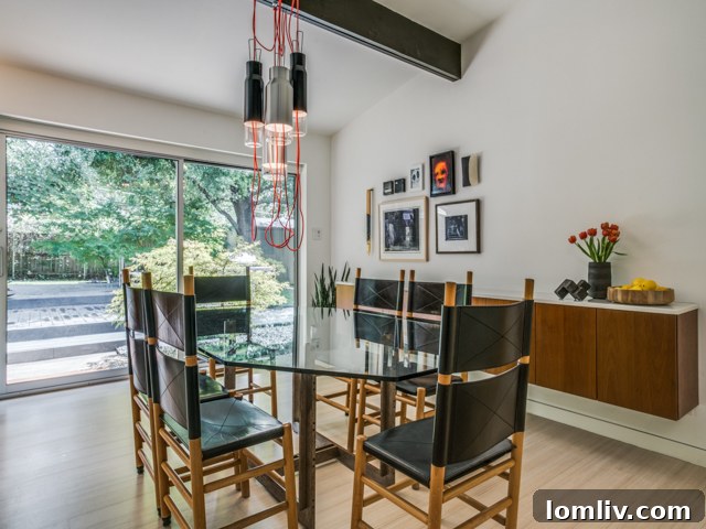 Living space showing connection to other areas of the home