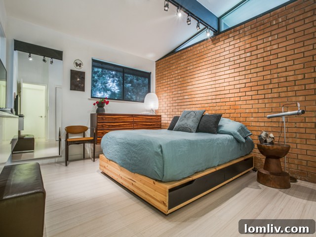 Modern bathroom with white oak cabinetry