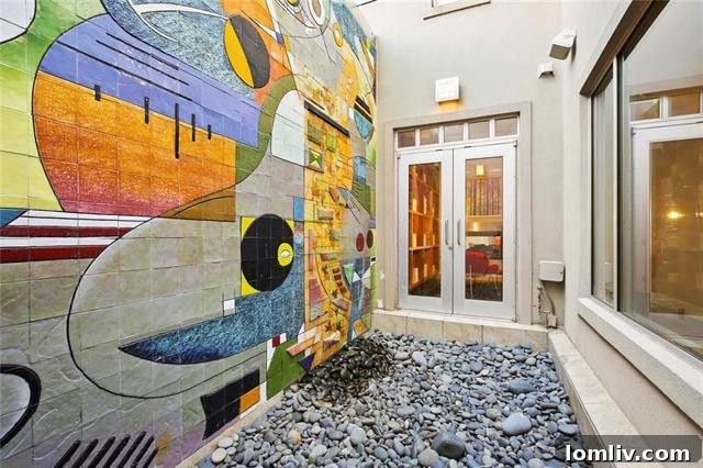 Luxury Modern Townhome Dallas - Luis Olinto Art in Atrium