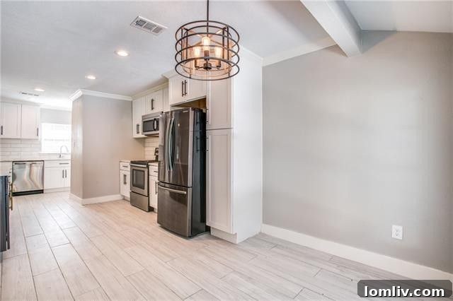 Open Plan Dining Area in Renovated Wynnewood Home