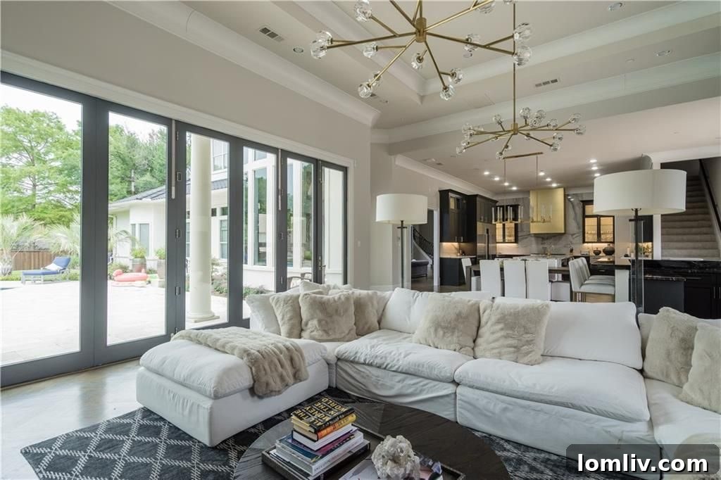 Luxurious Master Bedroom with Fireplace
