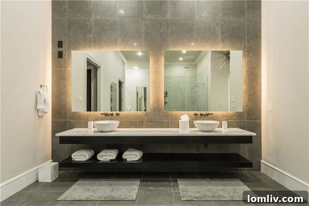 Dual Shower Head Master Bath