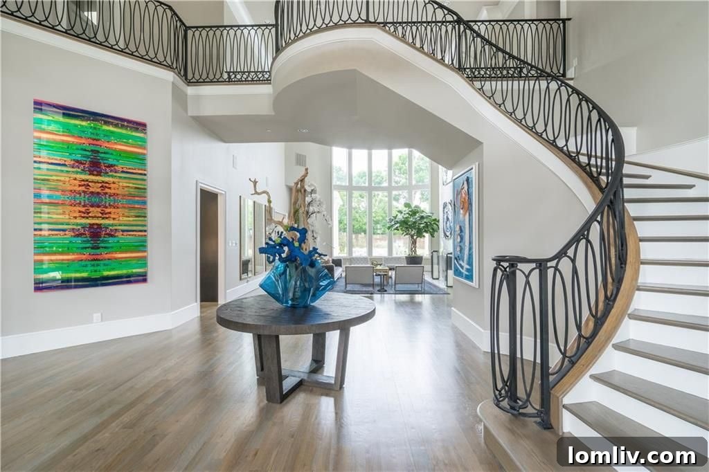 Luxury Living Room with Hardwood Floors