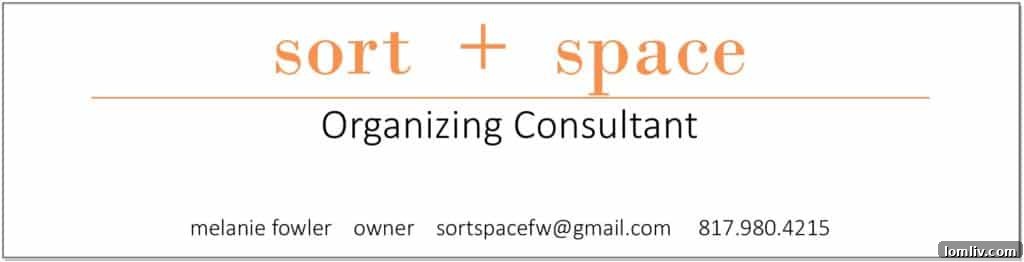 Sort + Space Professional Organizing Logo