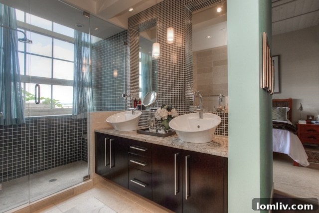 Montgomery Plaza condo master bathroom with whirlpool tub