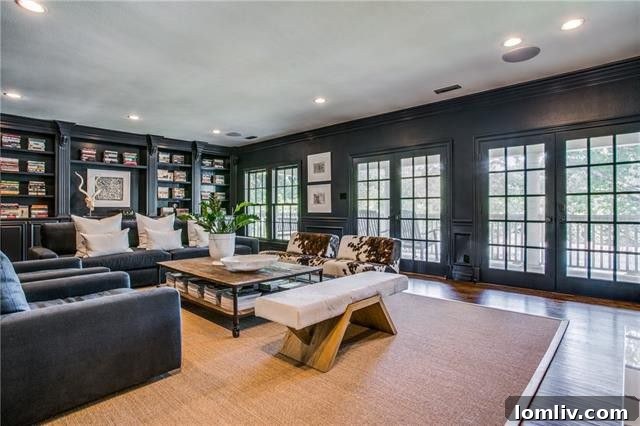 The vibrant upstairs living room, beautifully refreshed with an updated coat of paint, ready for enjoyment