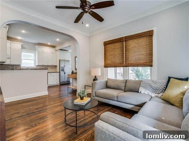 Elegant dining space with natural light, perfect for entertaining in this Dallas historic home.