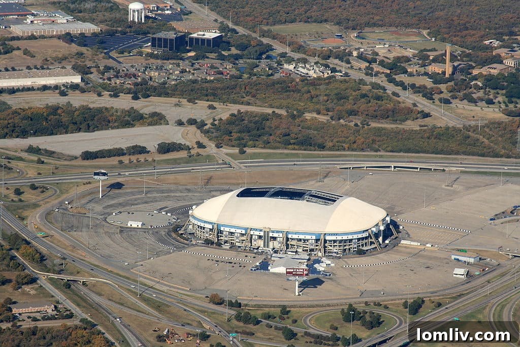 Historic Texas Stadium, now demolished, a site of rumored ghost sightings in Irving