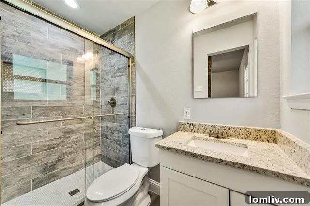 Updated Bathroom with New Tile - Richardson Home for Sale