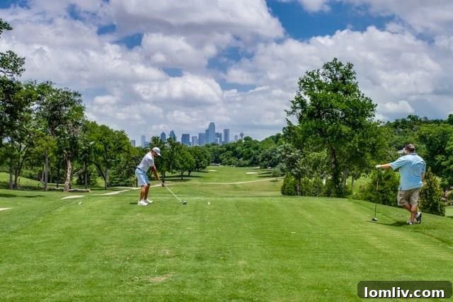 Scenic view of the Stevens Park Golf Course, bordering the Stevens Park Estates neighborhood.