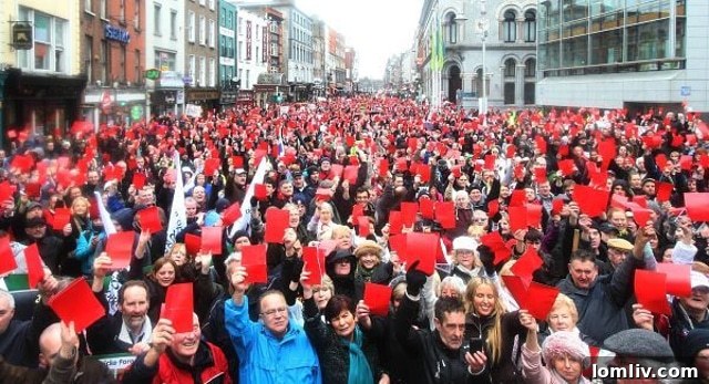 Irish property tax protest