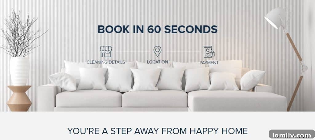 Booking a cleaning with ValetMaids.com in 60 seconds