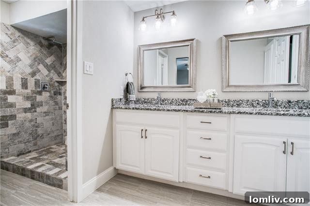 Modern Master Ensuite Shower and Vanity