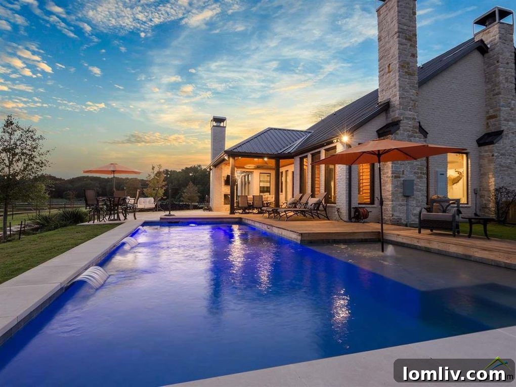 Elegant kitchen and dining area with modern finishes and natural light in a Winnsboro lake house.