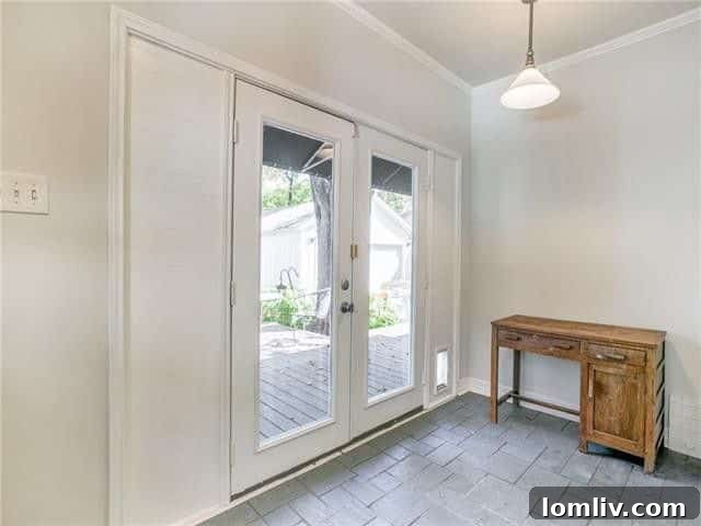 Stainless steel appliances in a renovated kitchen