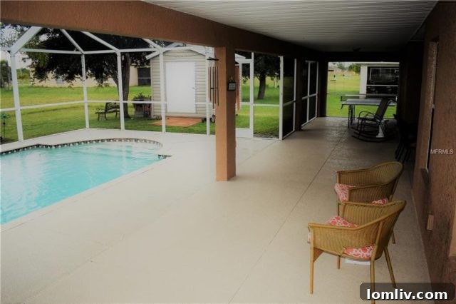 Beautifully landscaped Cape Coral residence with ample outdoor space